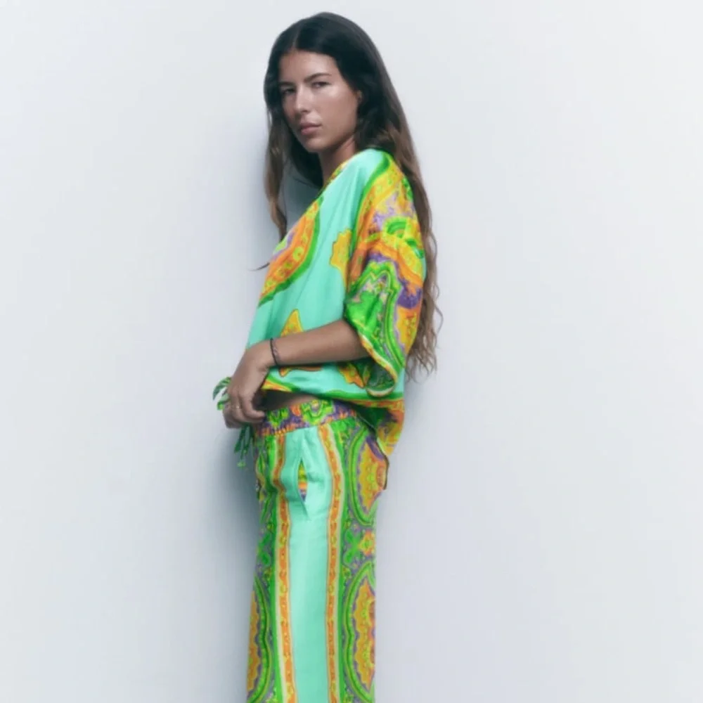 Zara flowy printed blouse - Picture 8 of 12